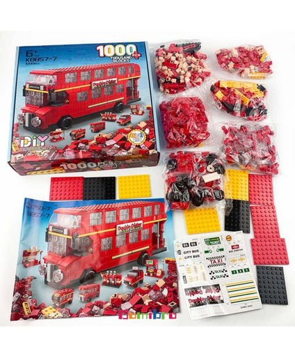 1000+ Building Blocks Double Decker Bus