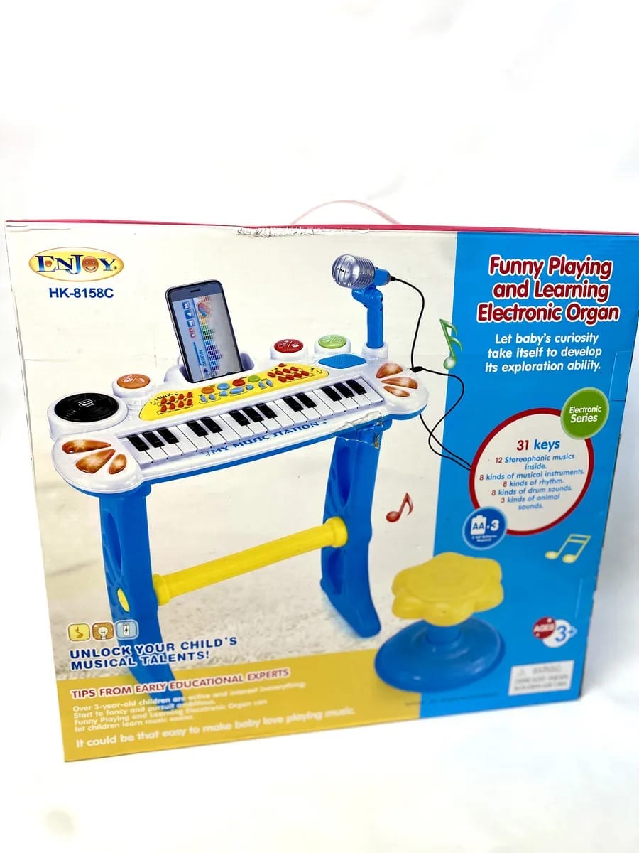 Funny Playing and learning electronic organs