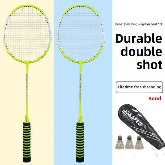 Double badminton racket set