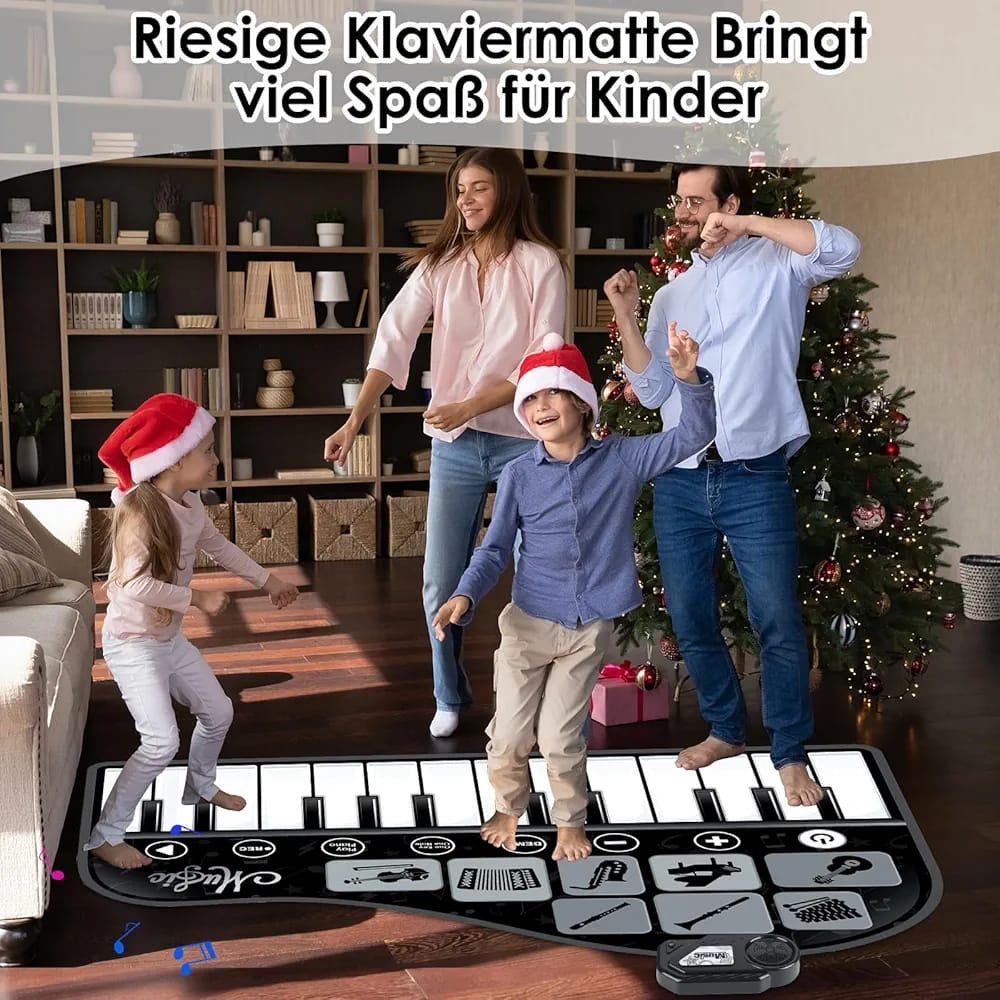 Musical piano mat