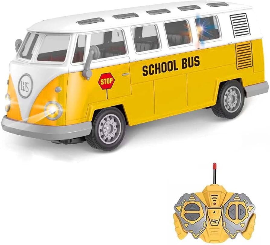 Retro city bus remote control vehicle