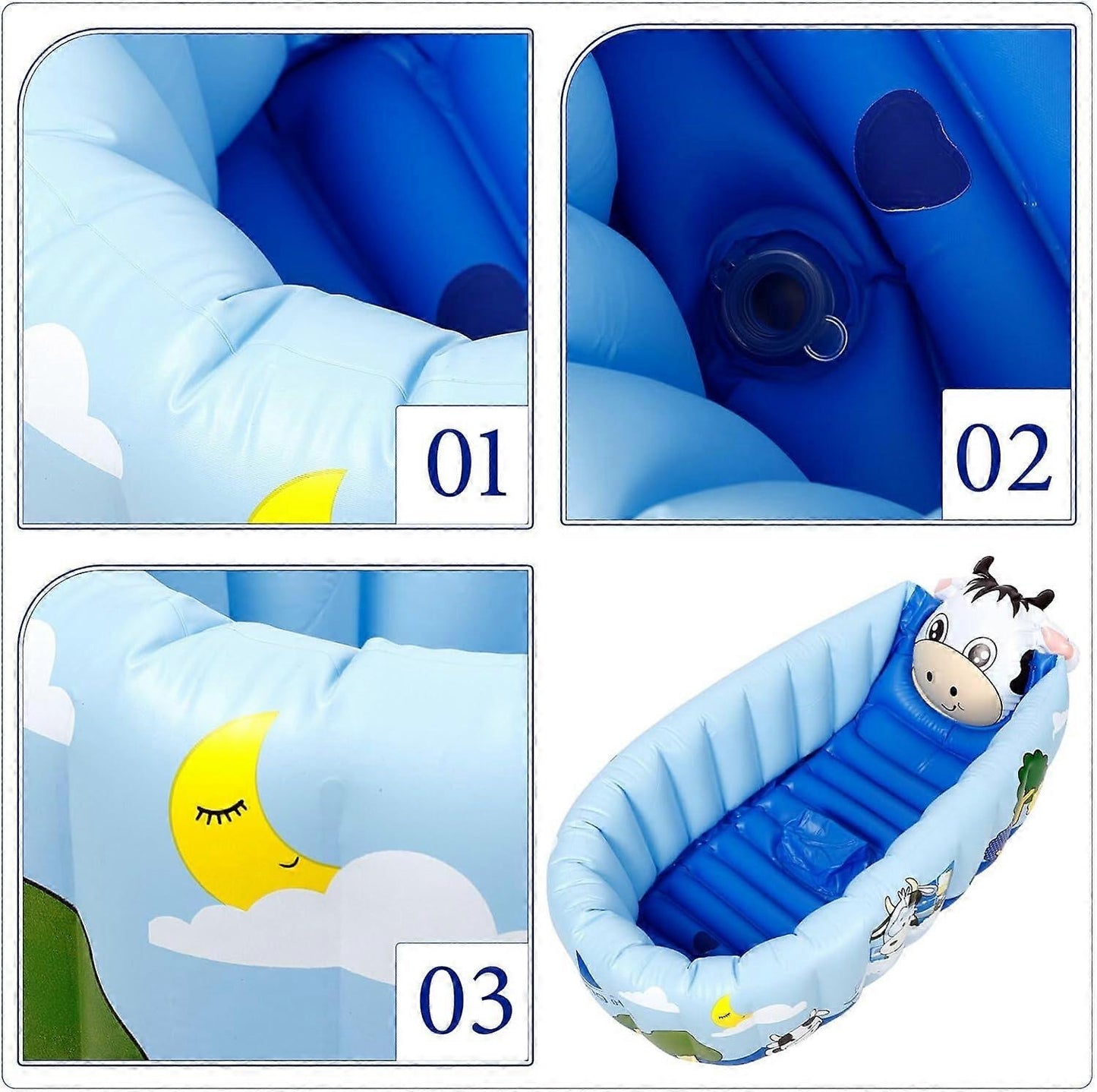 Inflatable baby bath