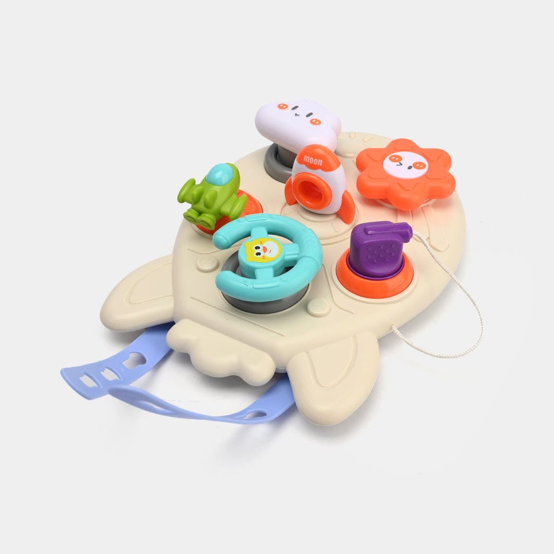 Cartoon rocket busy board