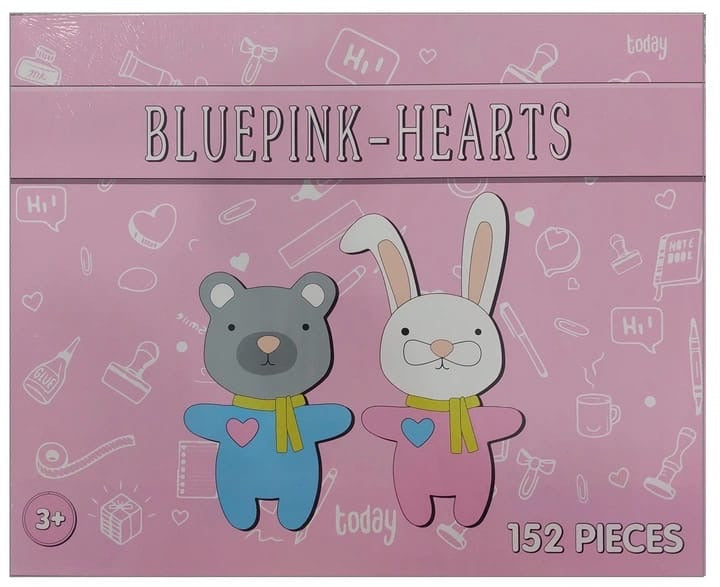 Blue pink -hearts