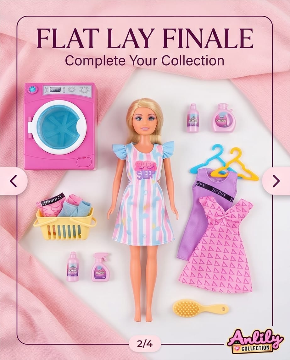 Anlily collection sweet home laundry set