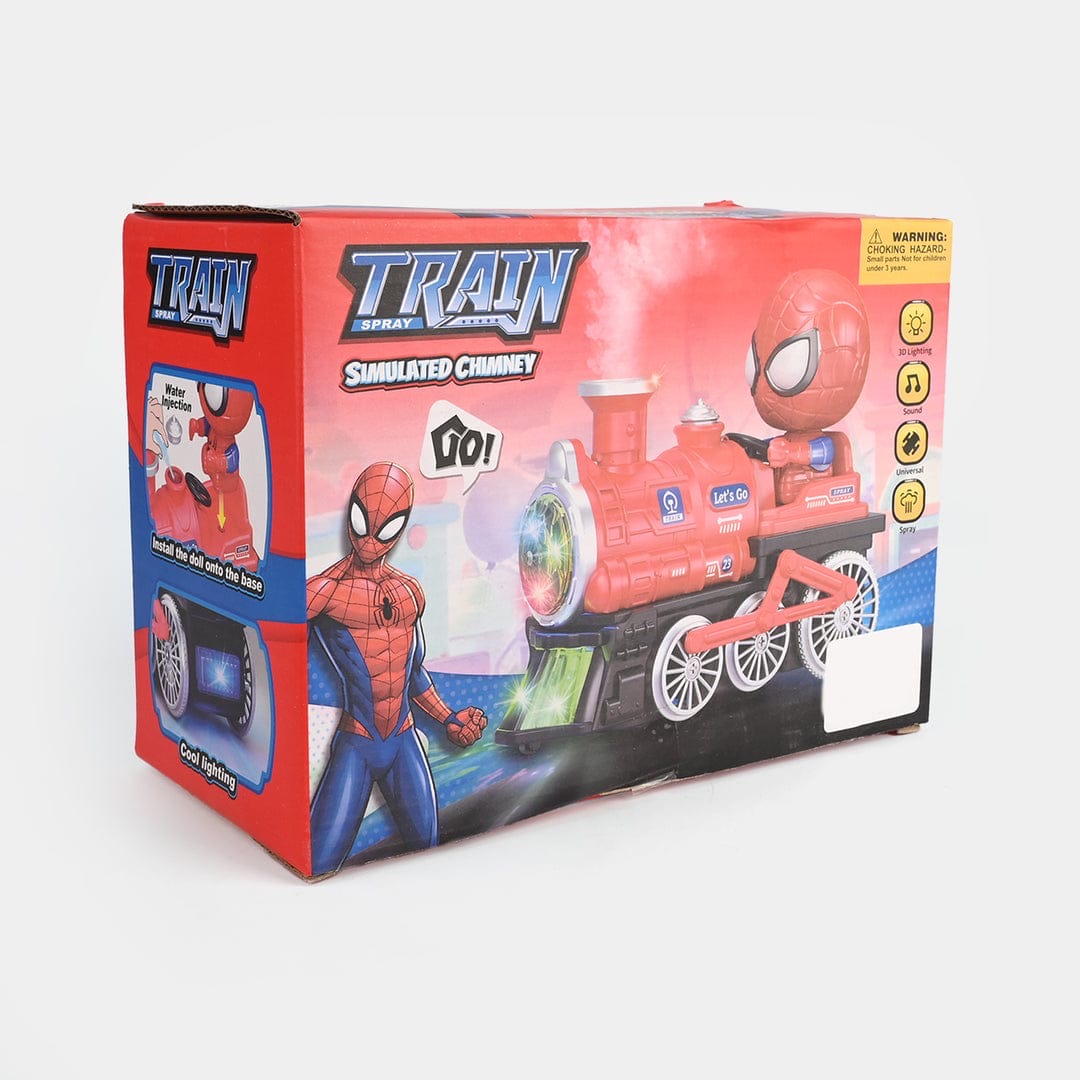 Spider man simulated chimney train