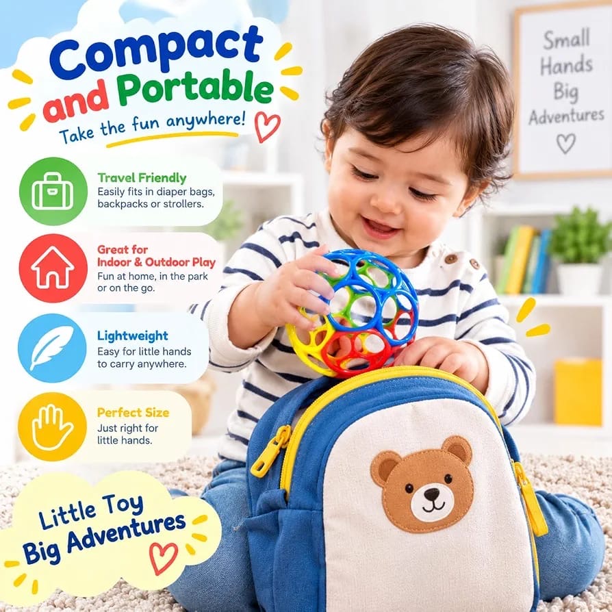 Flexible baby activity ball