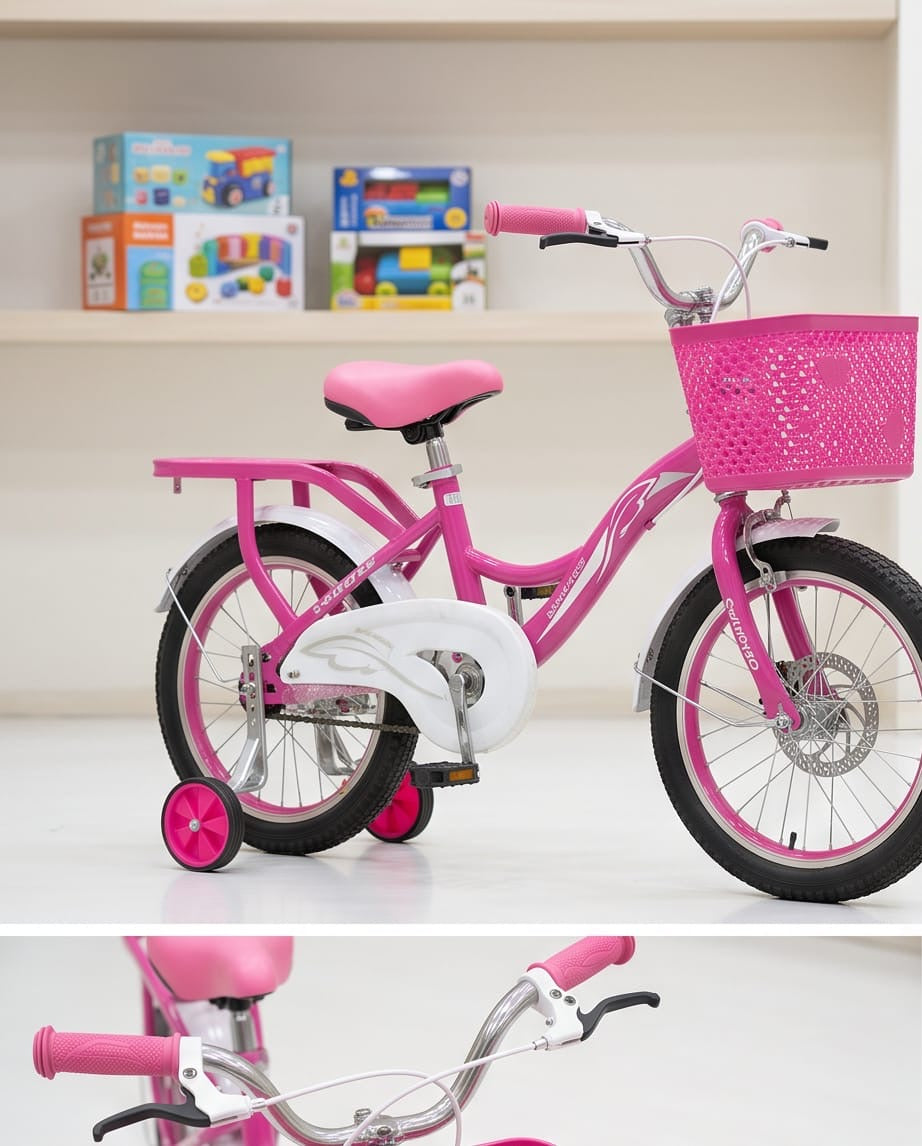 Hot pink bicycle