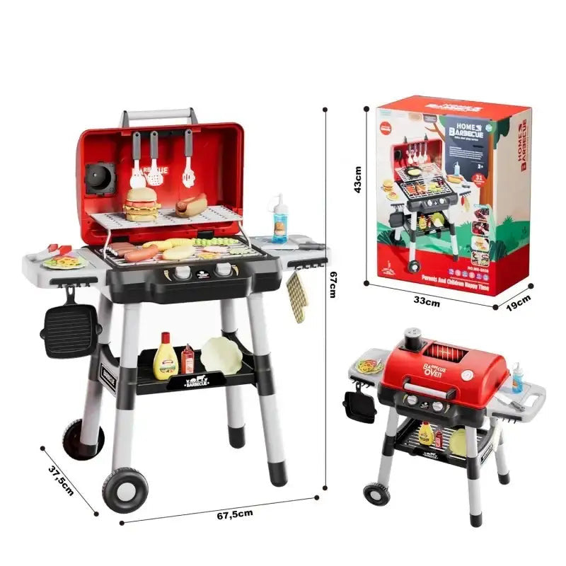 Barbecue grill play set