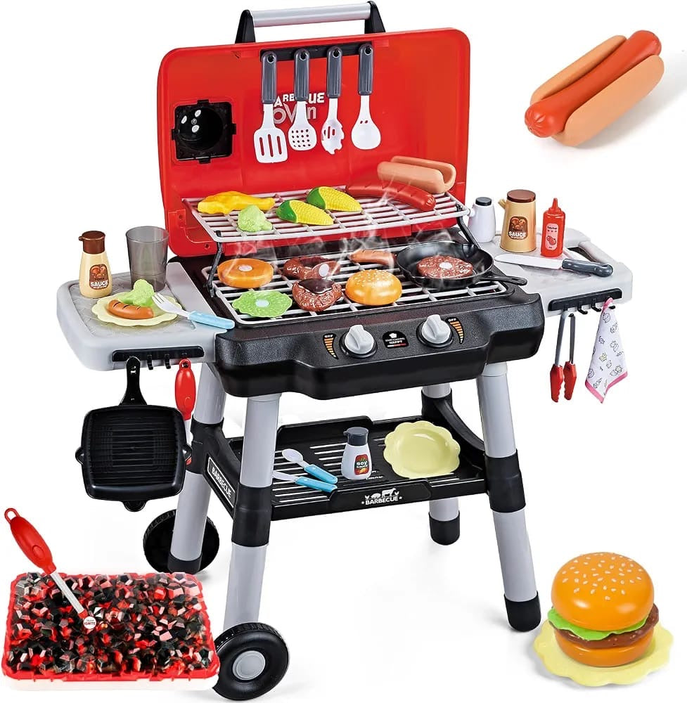 Barbecue grill play set