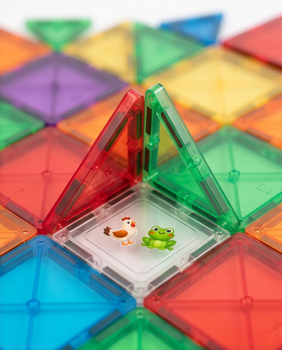 Magnetic tiles set