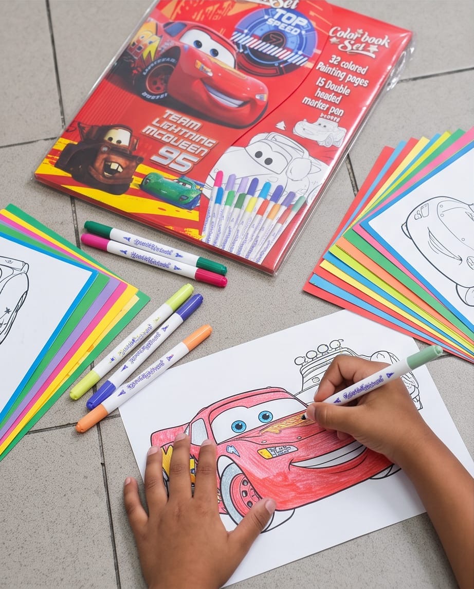 Character coloring book set