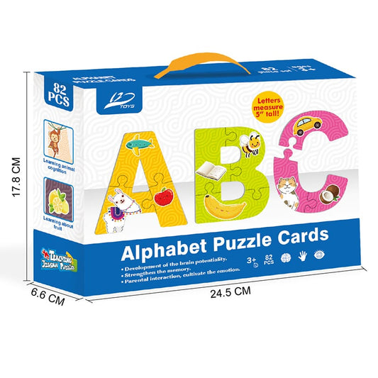 Alphabet puzzle card
