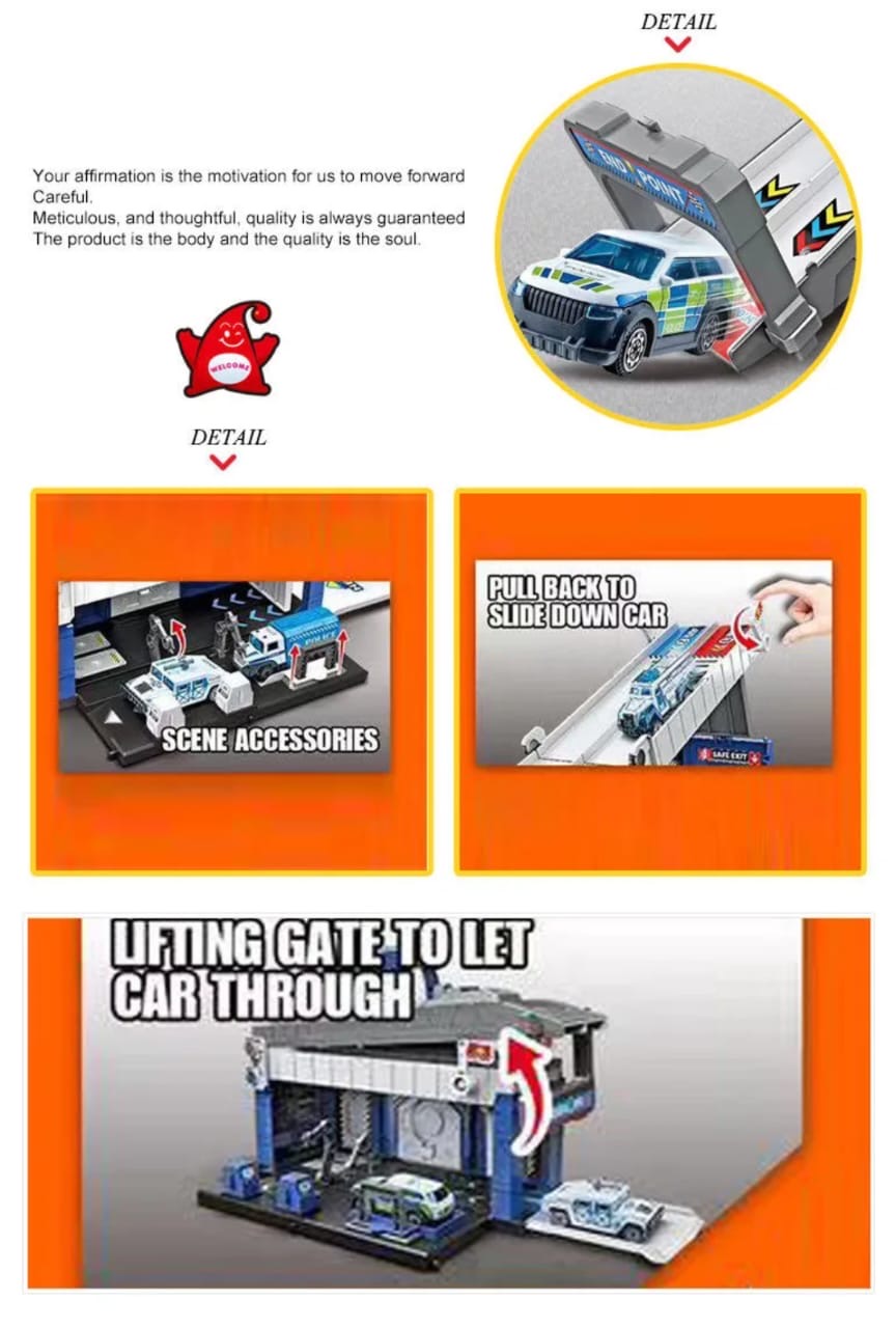 Street convoy gravity race track