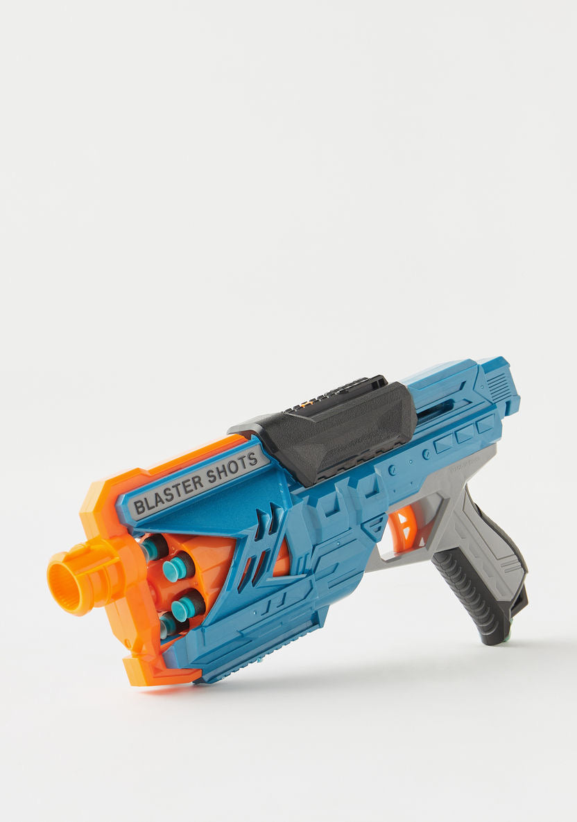Blaster shoots