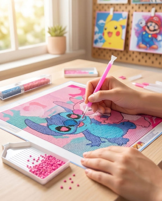 Diamond painting ket