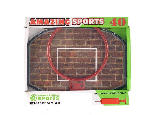 Basketball Hoop with Ball and Pump