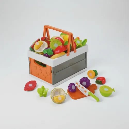 Basket shopping and cutting food set