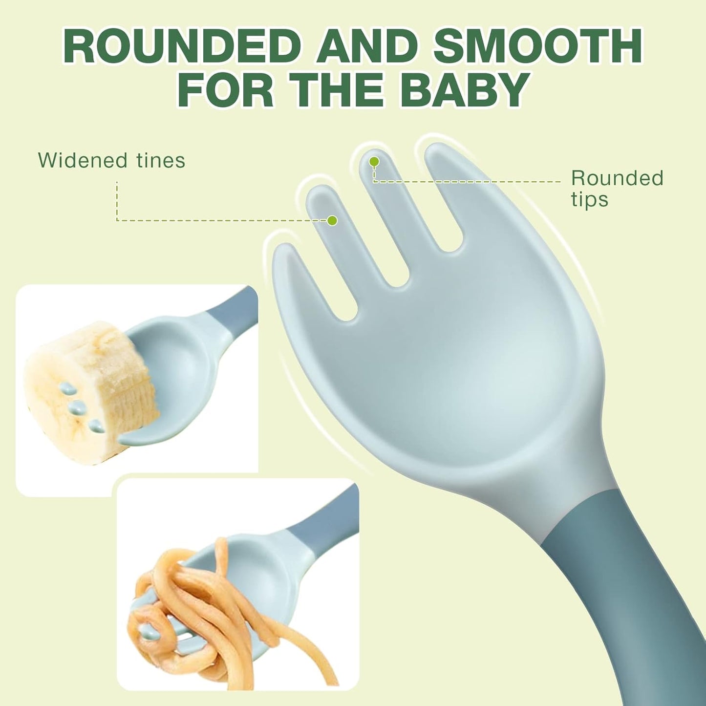 Flexible spoon and fork
