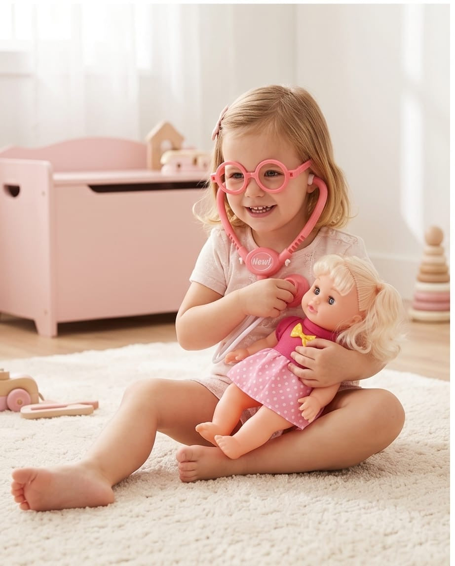 Baby doll and doctor kit