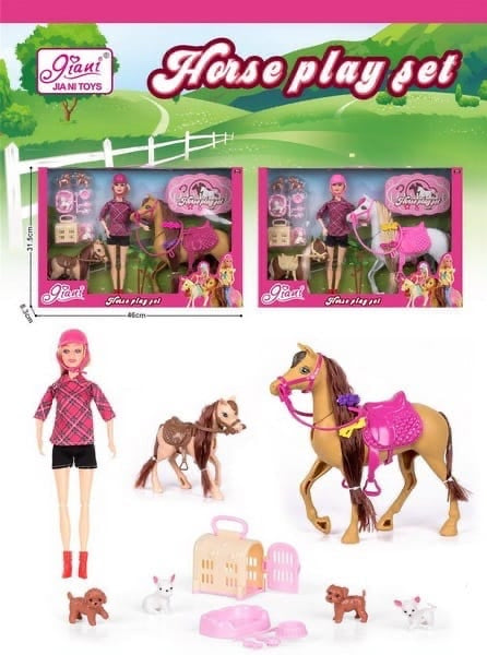 Horse Play set with Barbie and Pony