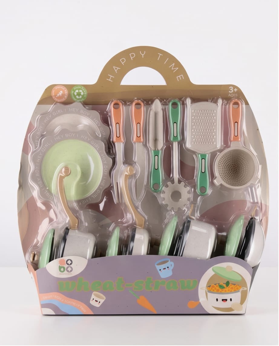 Wheat straw kitchen set