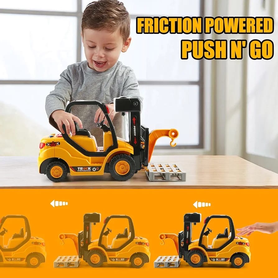 Interactive toy forklift