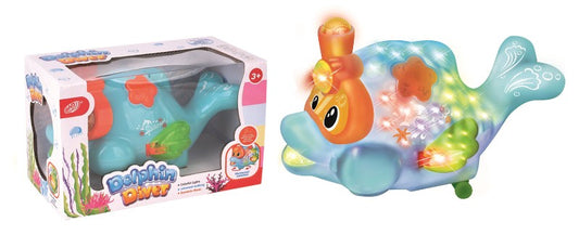 Dolphin diver lights and music toy