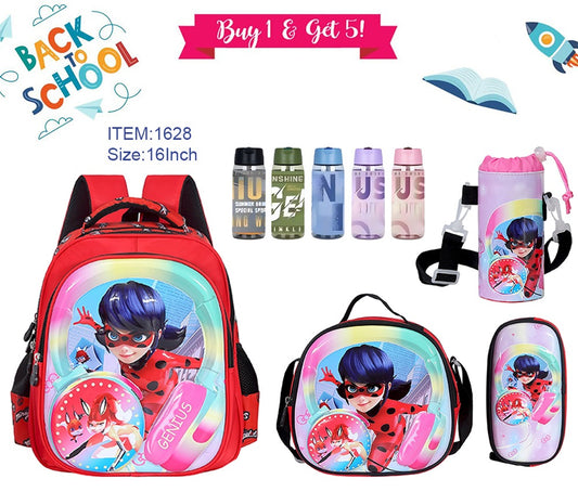 Miraculous Backpack 16” set