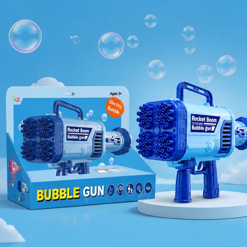 Electric bubble gun