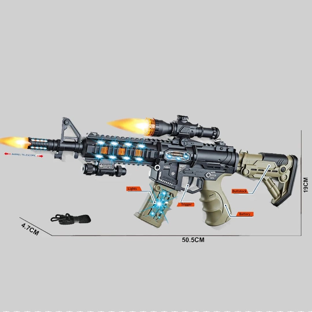 Military style toy rifle set