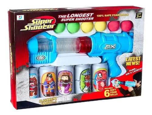 Super shooter foam ball launcher set