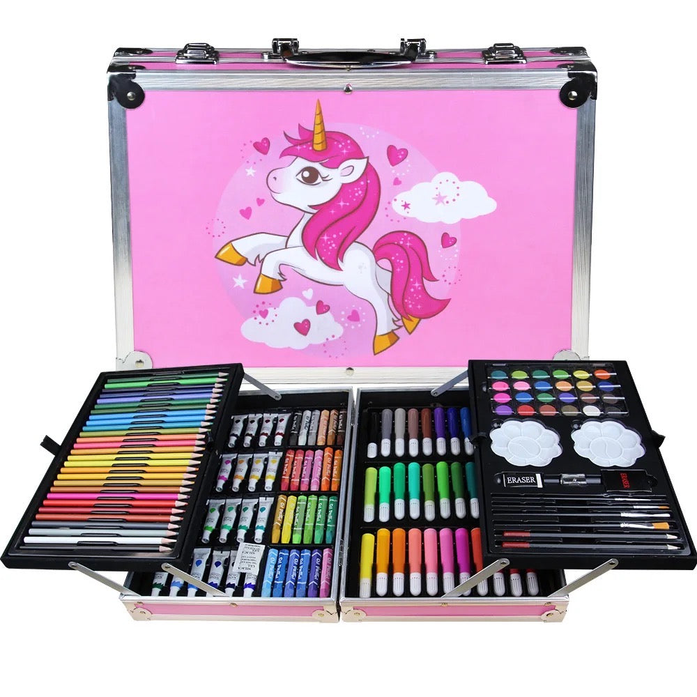 Unicorn Painting and drawing set suitcase