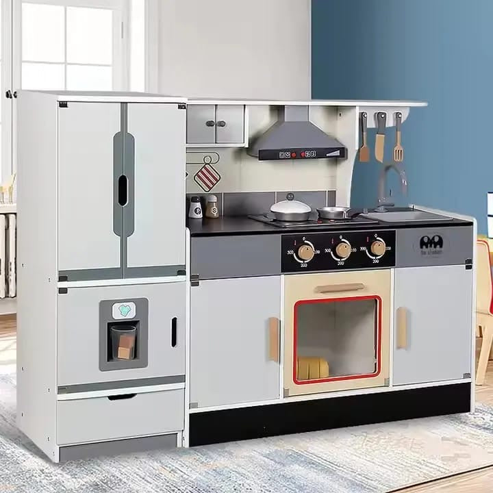 Silver  wooden kitchen