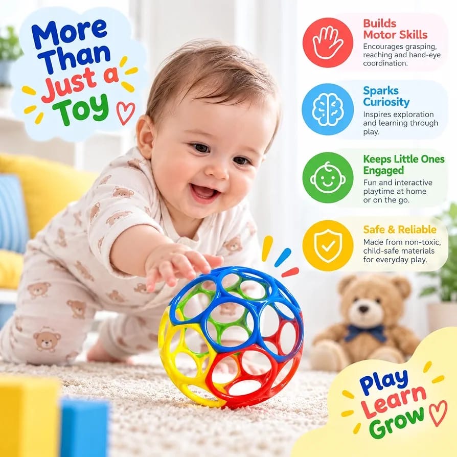 Flexible baby activity ball