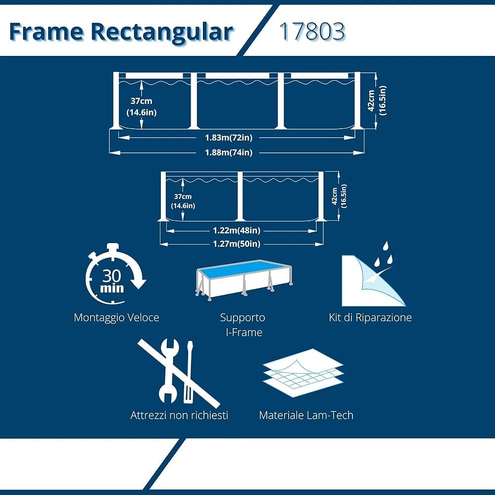 Avenly metal frame pool
