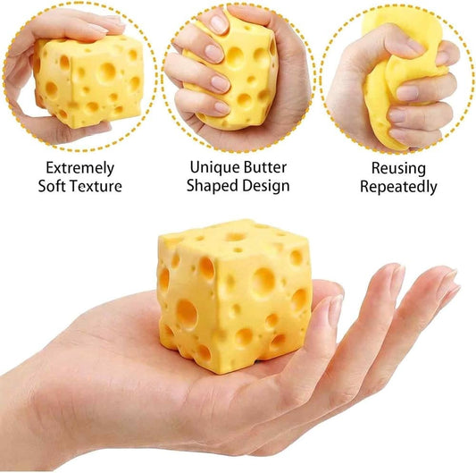 Cheese shaped squishy toy