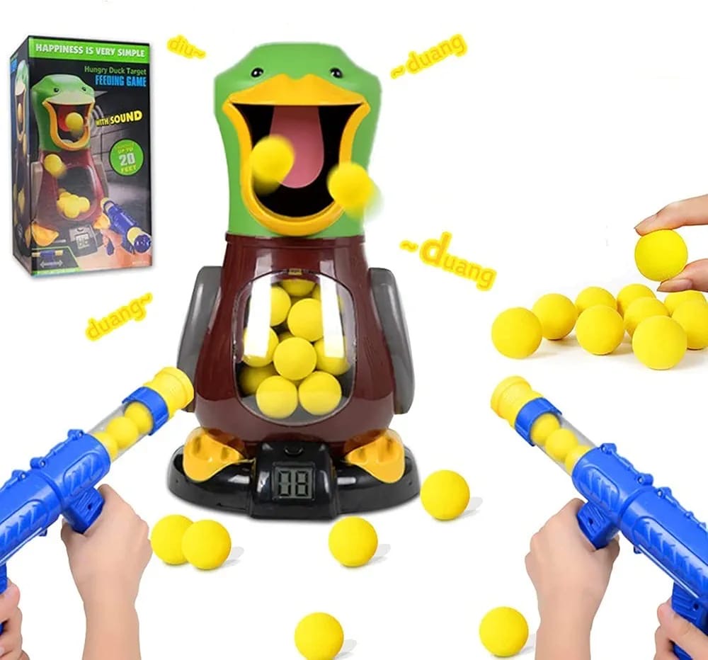 Duck and gun