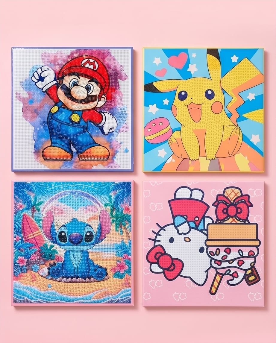 Diamond painting ket