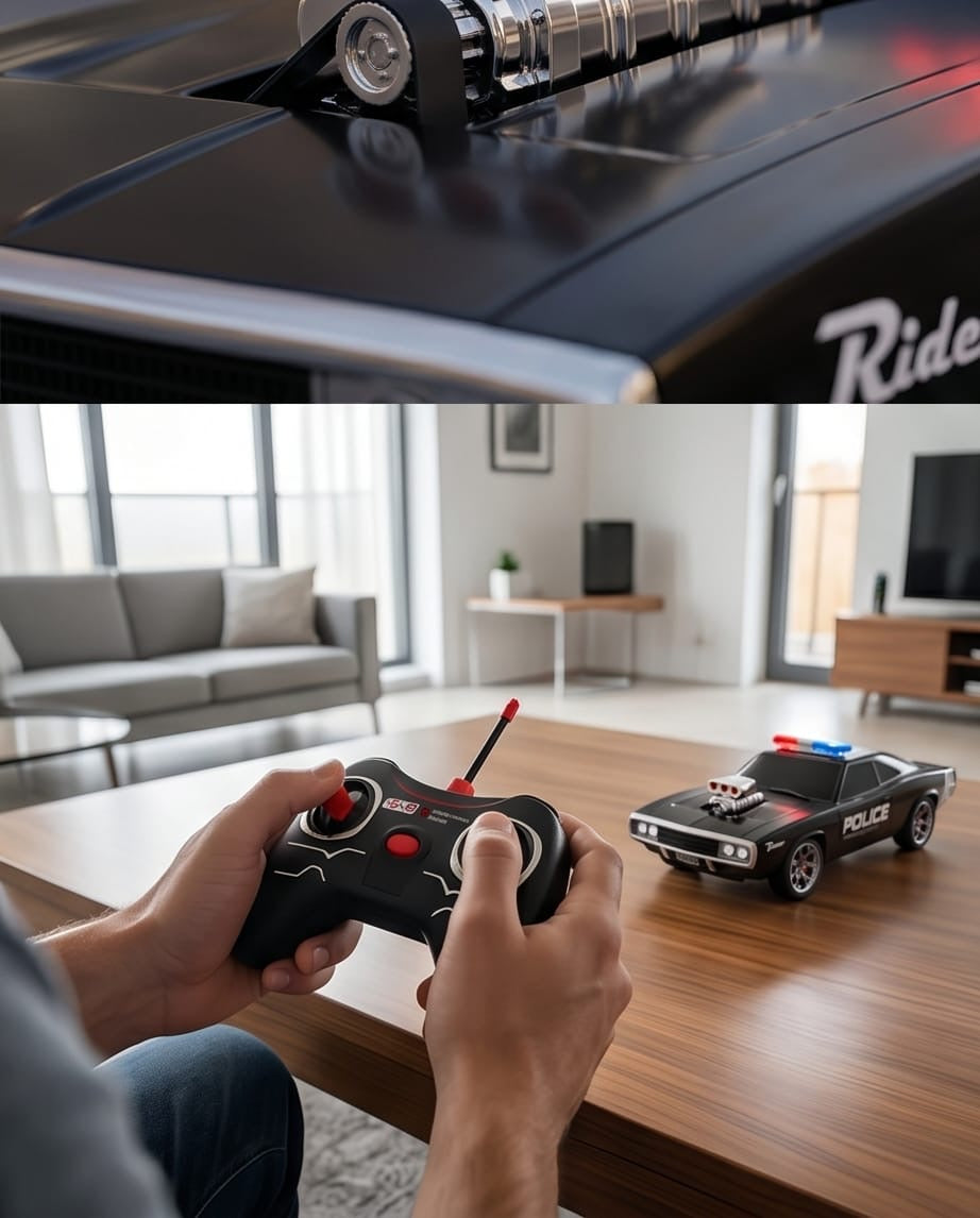 Muscle R/C police car