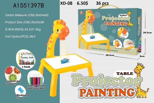 Projector Giraffe Painting