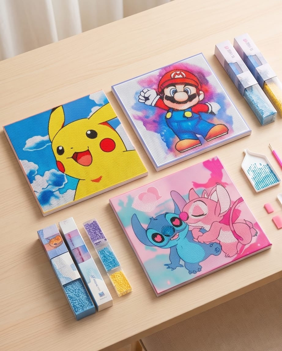 Diamond painting ket
