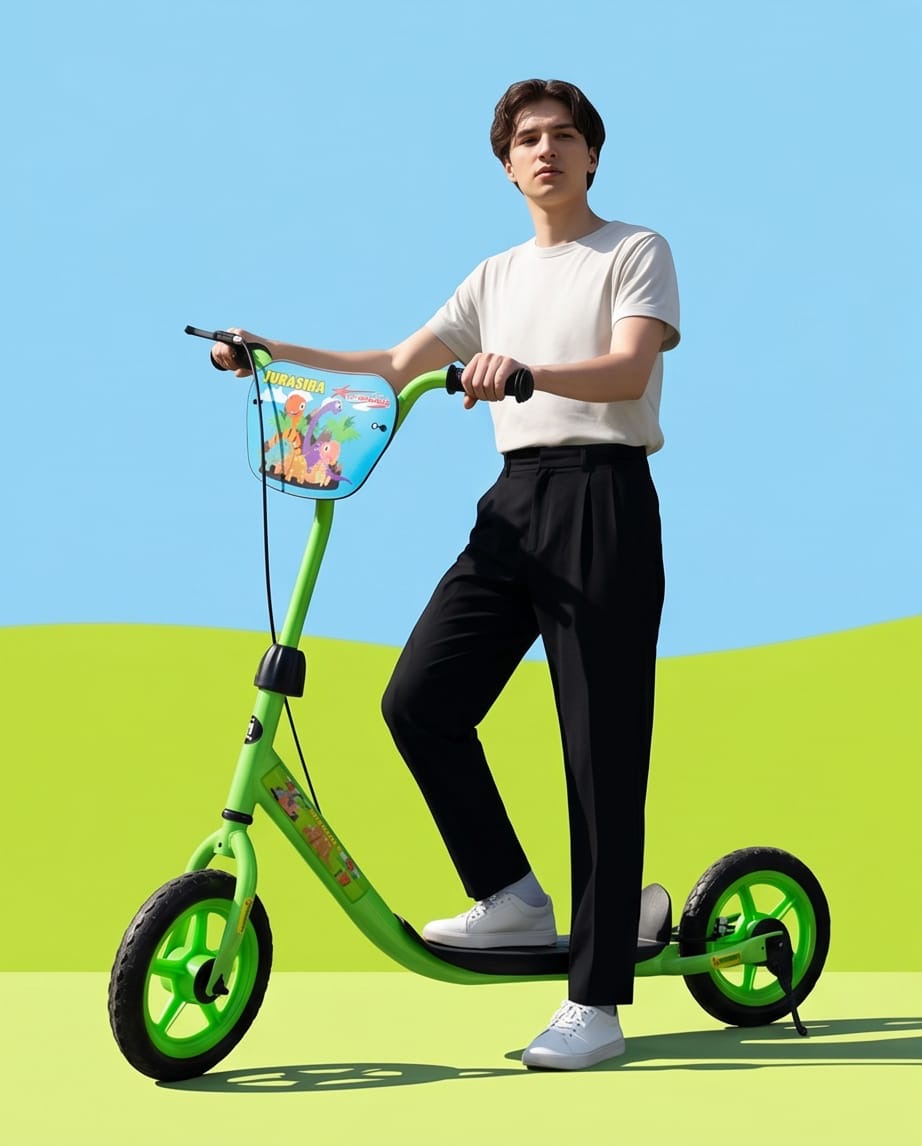 Large wheel kick scooter