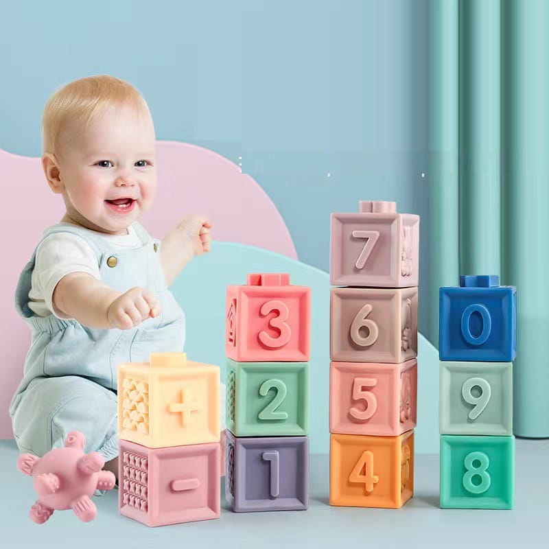 Baby sensory stacking ball