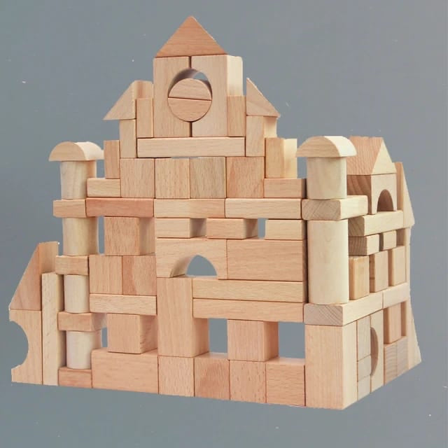 100 pcs Log Wood Blocks