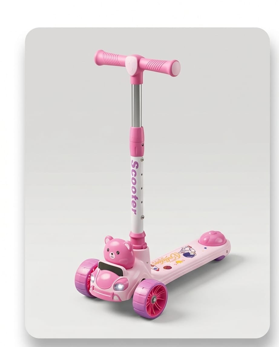 Teddy bear kids kick scooter