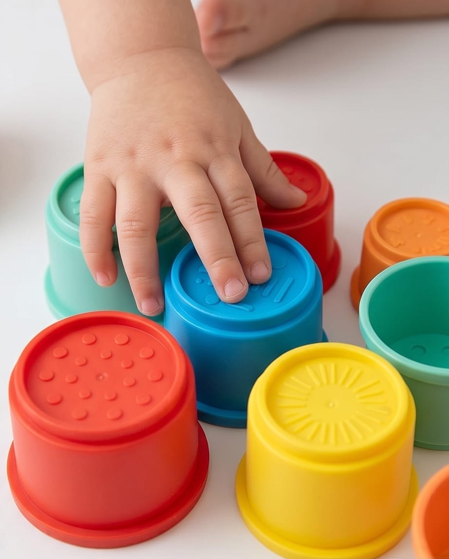 House and cup stacking education toys set