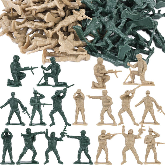 Toy plastic army men figures set