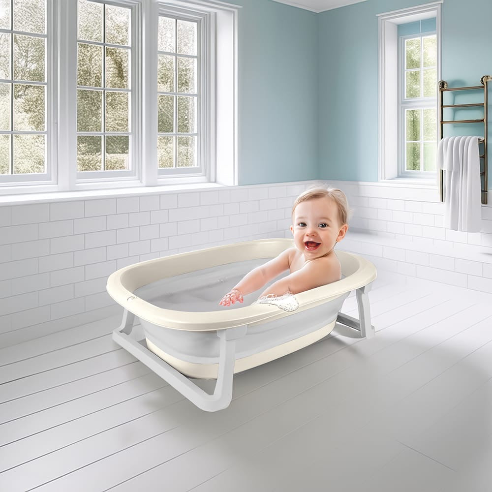 Foldable baby bathtub