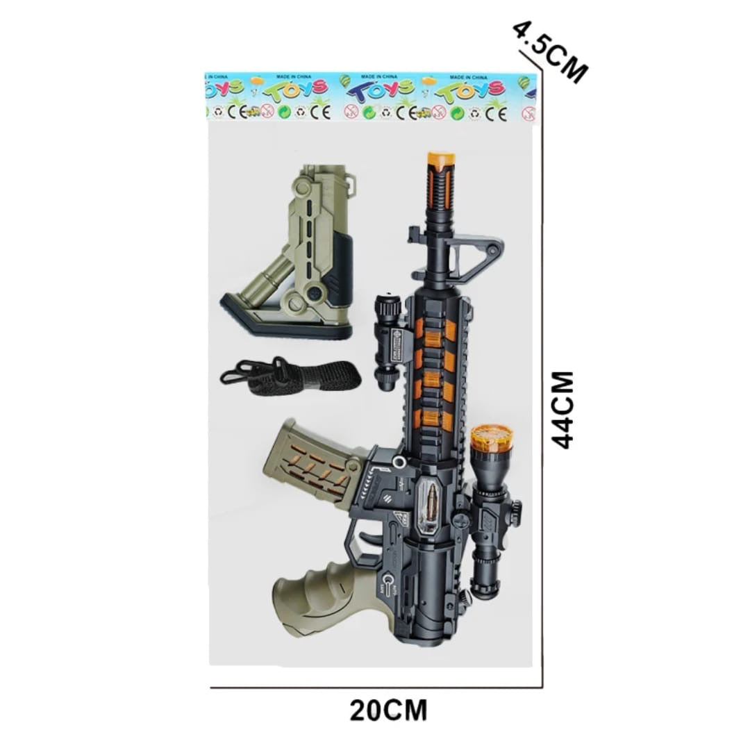 Military style toy rifle set